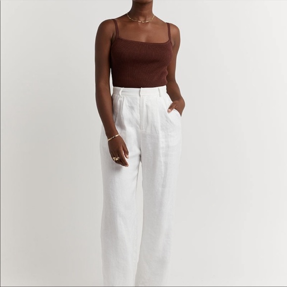 NWT DISSH Dunn Dark Chocolate Rib Knit Camisole Tank Top - Size Medium - Picture 3 of 10